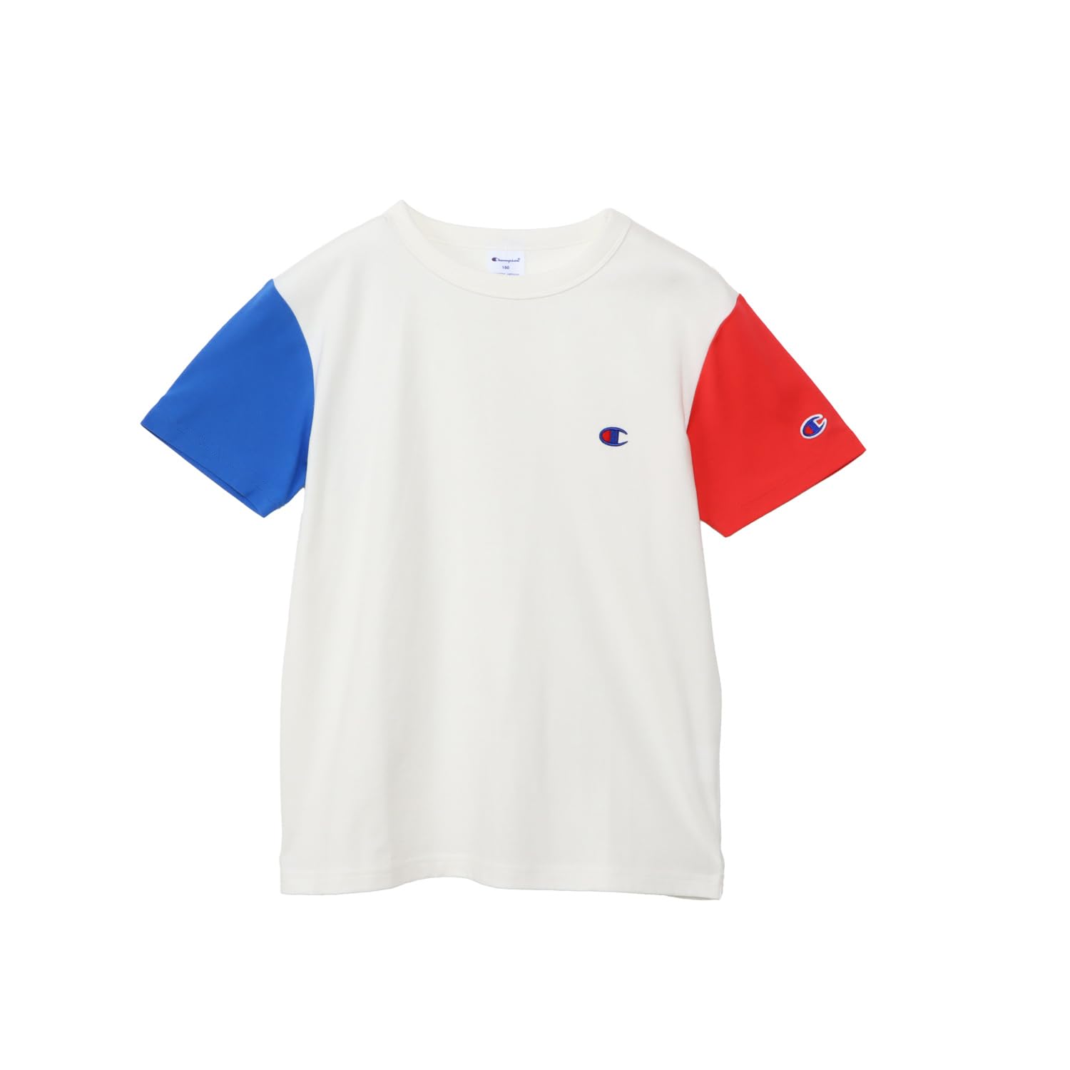 Amazon | [チャンピオン] 半袖Tシャツ キッズ 半袖 丸首 綿100